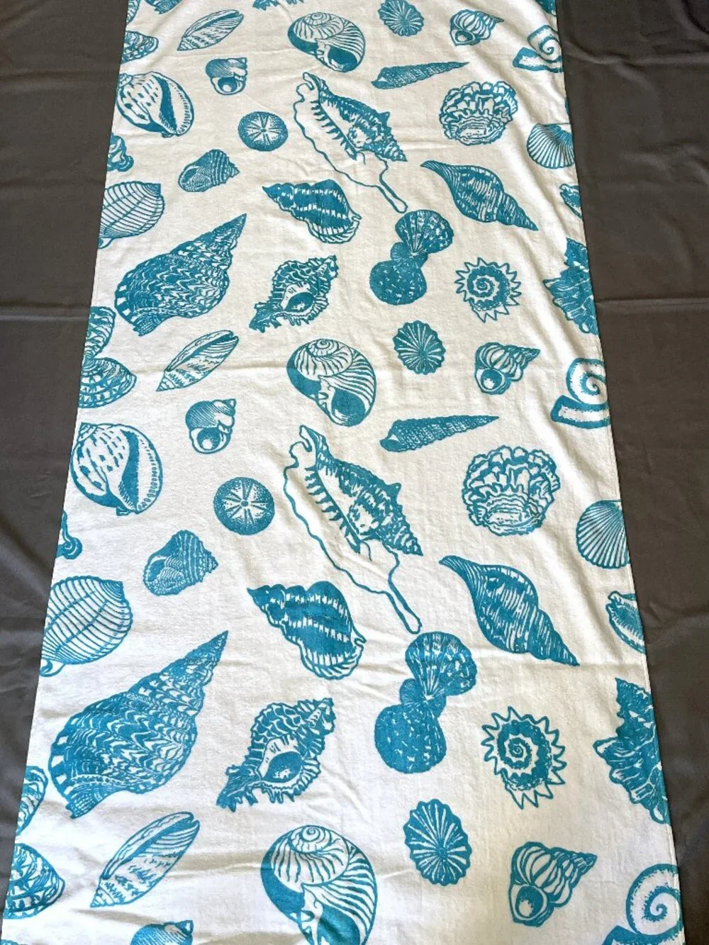 Bahama Hand Print Royal Comfort Beach Combing Blue On White 35